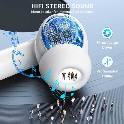 Bluetooth 5.3 Wireless Earbuds With 3D Stereo Sound