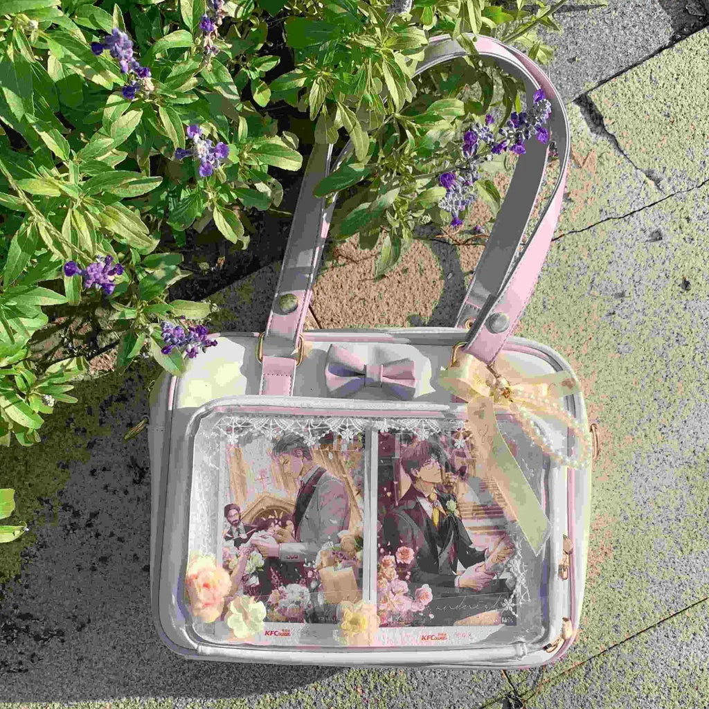 Women’s Cute Bow Transparent Crossbody Shoulder Bag