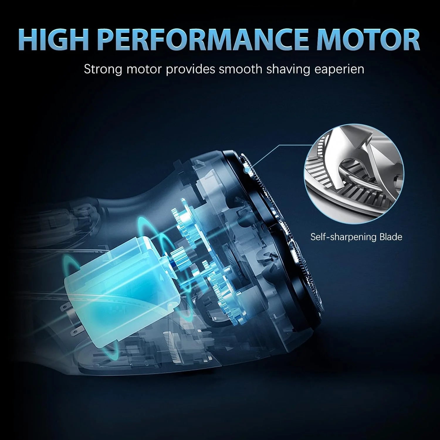 Men’s Electric Rotary Shaver With Trimmer And USB