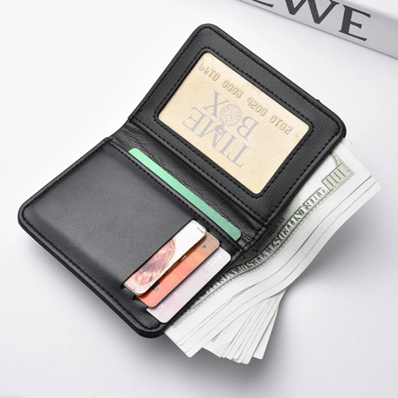 Compact Men’s Slim Bifold Wallet With Card Slots