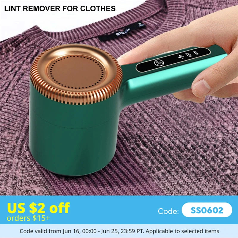 Rechargeable Electric Lint Remover For Clothes And Fabric