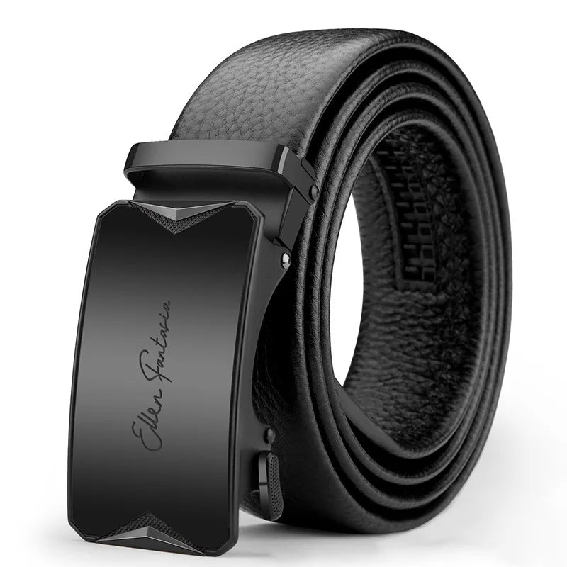 Men’s Genuine Leather Belt With Automatic Buckle