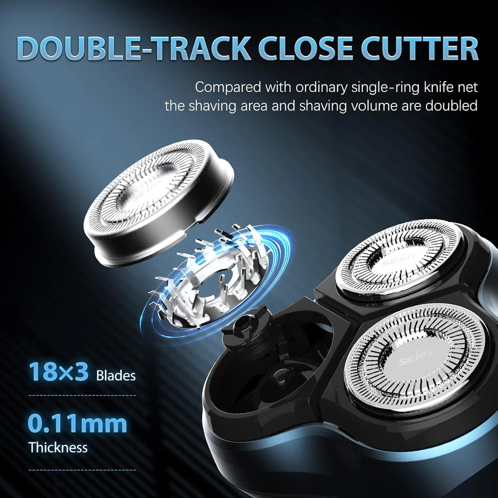 Men’s Electric Rotary Shaver With Trimmer And USB