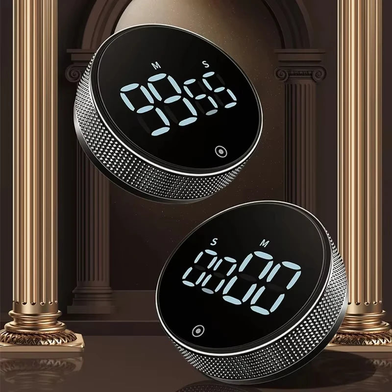 Magnetic Rotary Kitchen Timer With Digital Display