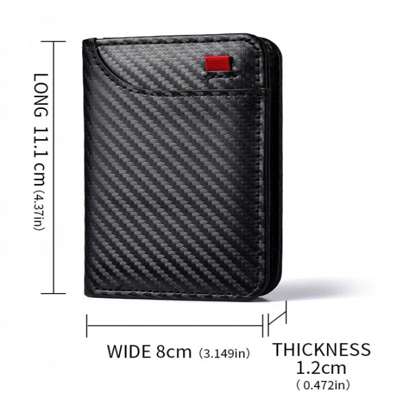 Compact Men’s Slim Bifold Wallet With Card Slots