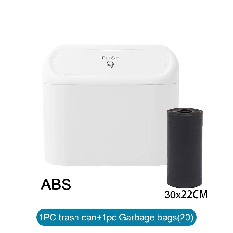 Compact Car Trash Bin With Garbage Bags