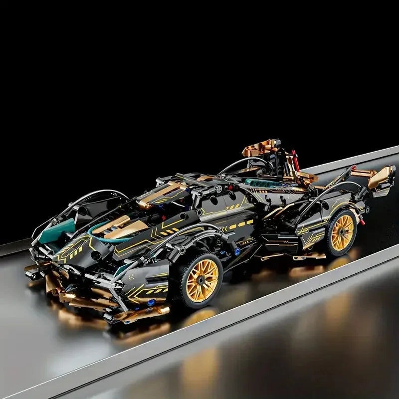 V12 Racing Car Building Block Model Kit