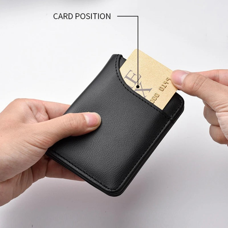 Compact Men’s Slim Bifold Wallet With Card Slots