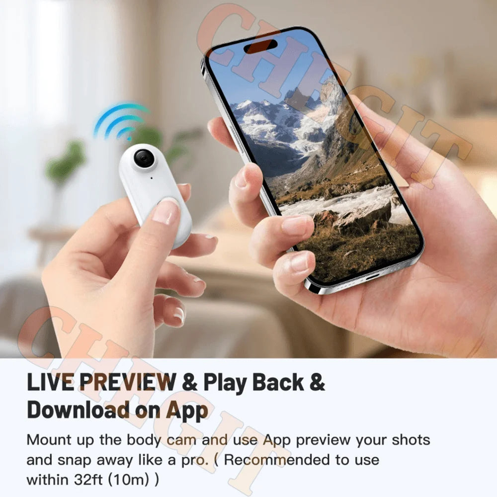 Portable Mini 4K Waterproof Action Camera With Magnetic Clip