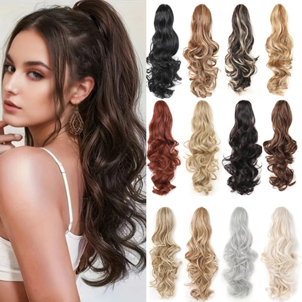 Long Wavy Clip In Ponytail Hair Extension