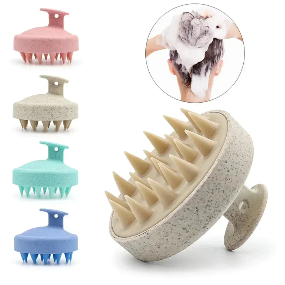 Silicone Scalp Massager Shampoo Brush For Hair Care