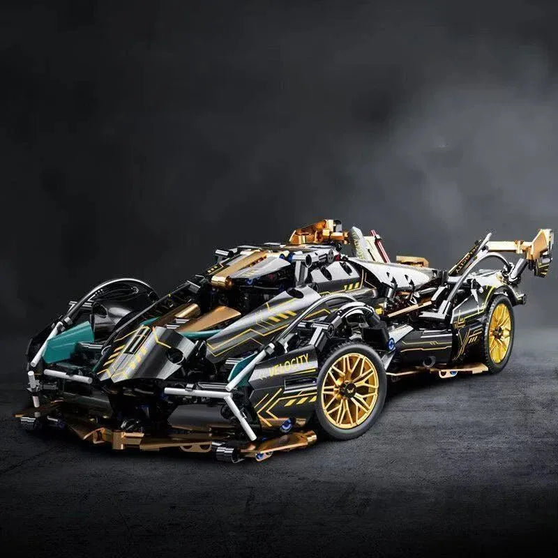 V12 Racing Car Building Block Model Kit