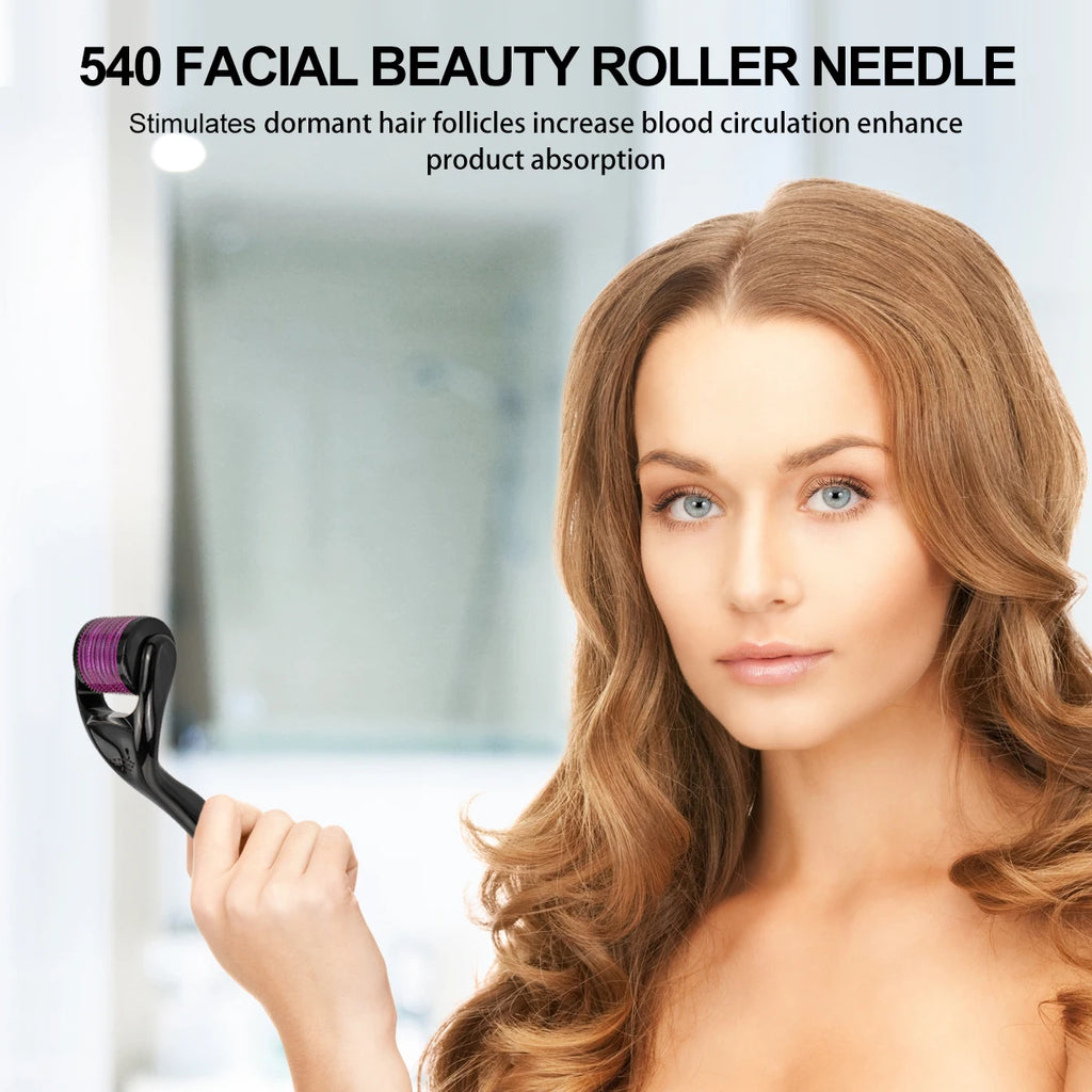 Professional 540 Microneedle Derma Roller For Skin
