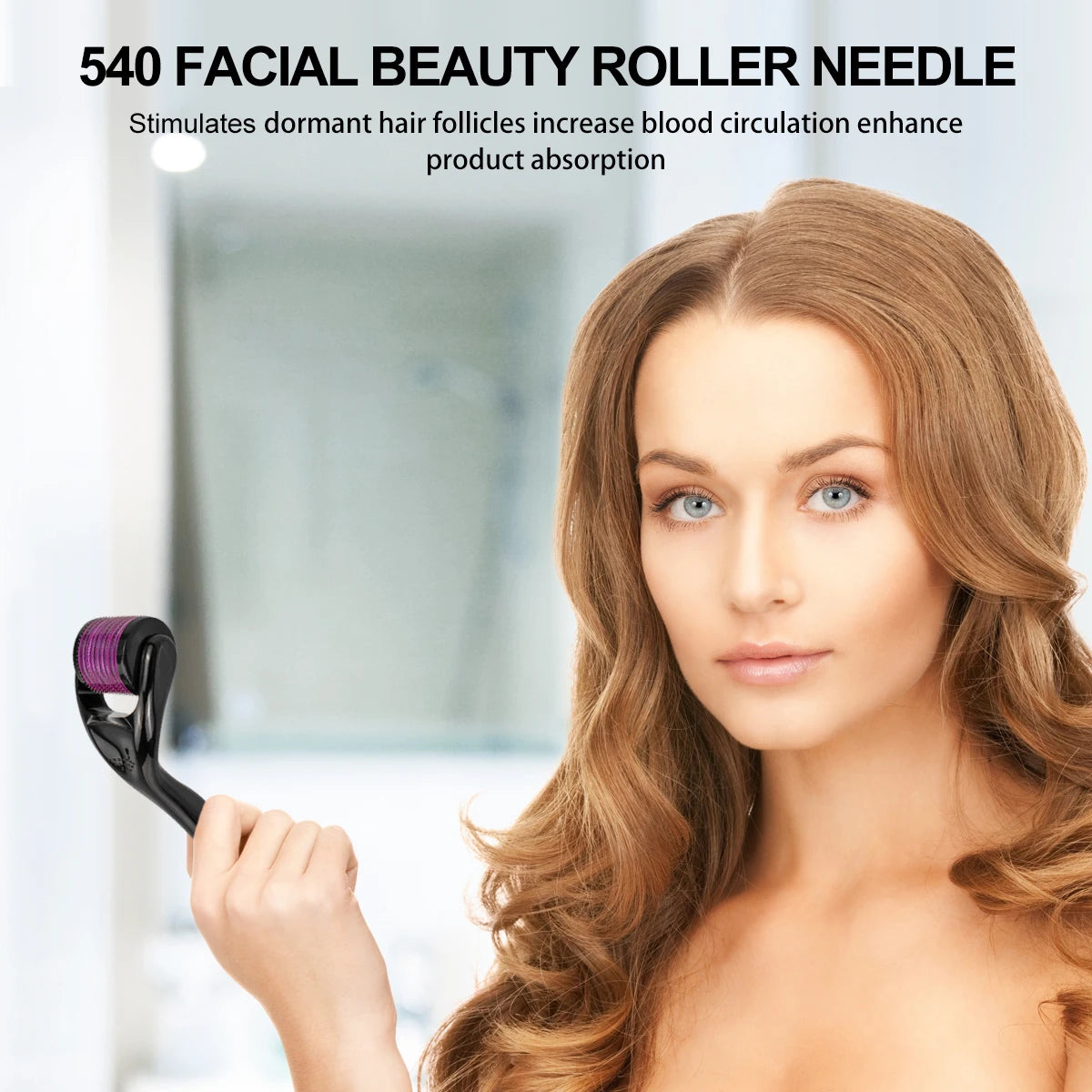 Professional 540 Microneedle Derma Roller For Skin