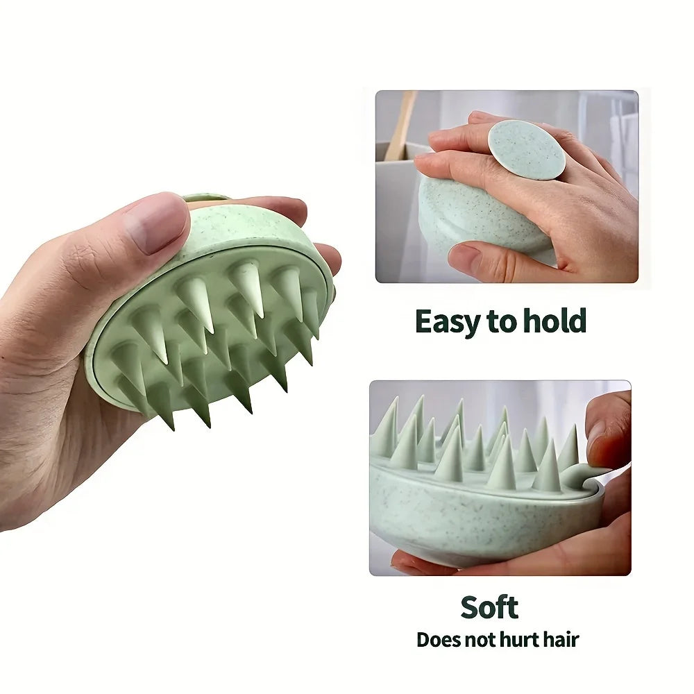 Silicone Scalp Massager Shampoo Brush For Hair Care