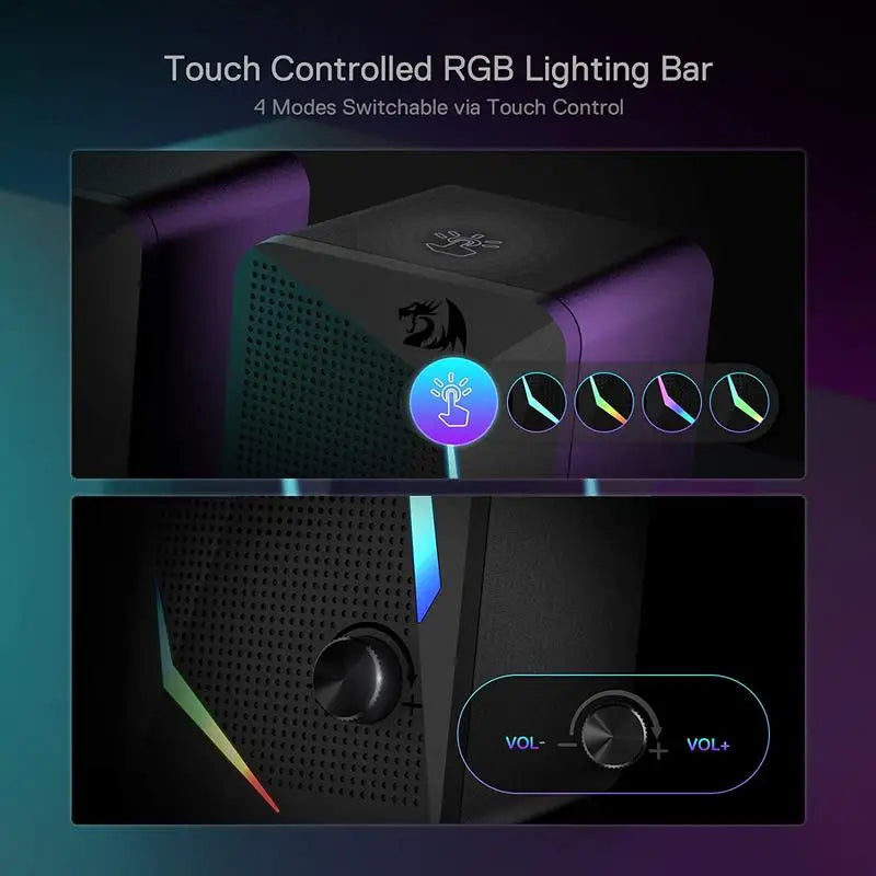 Redragon GS510 RGB Desktop Speakers With LED Lighting