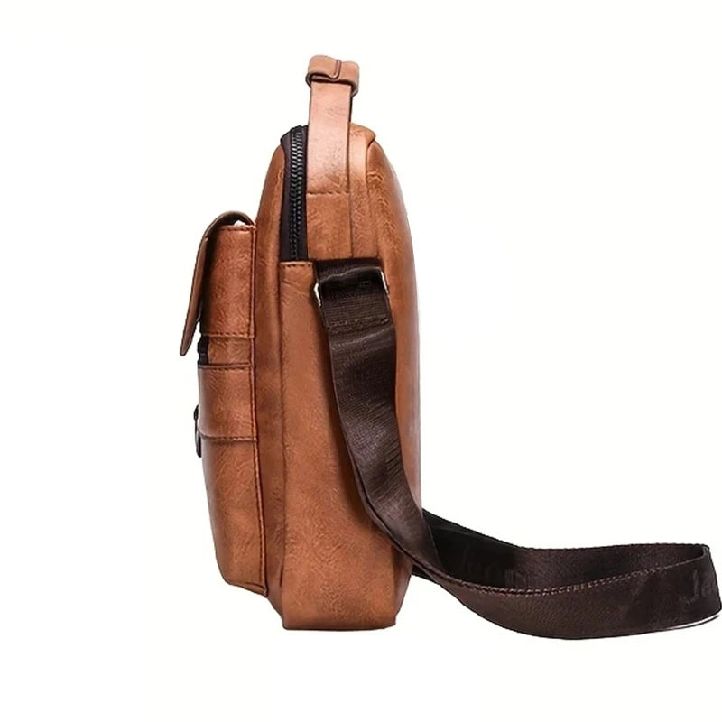 Minimalist PU Crossbody Shoulder Bag For Daily Commuting