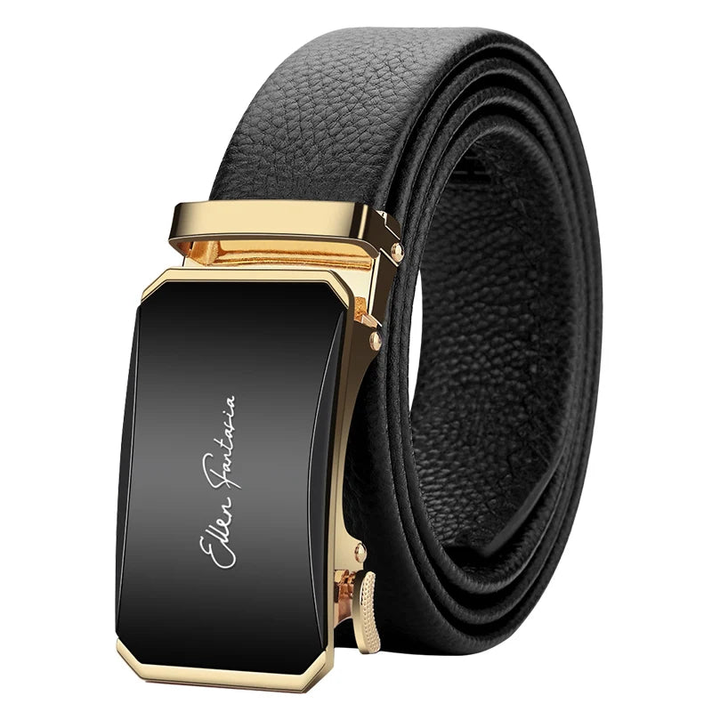 Men’s Genuine Leather Belt With Automatic Buckle