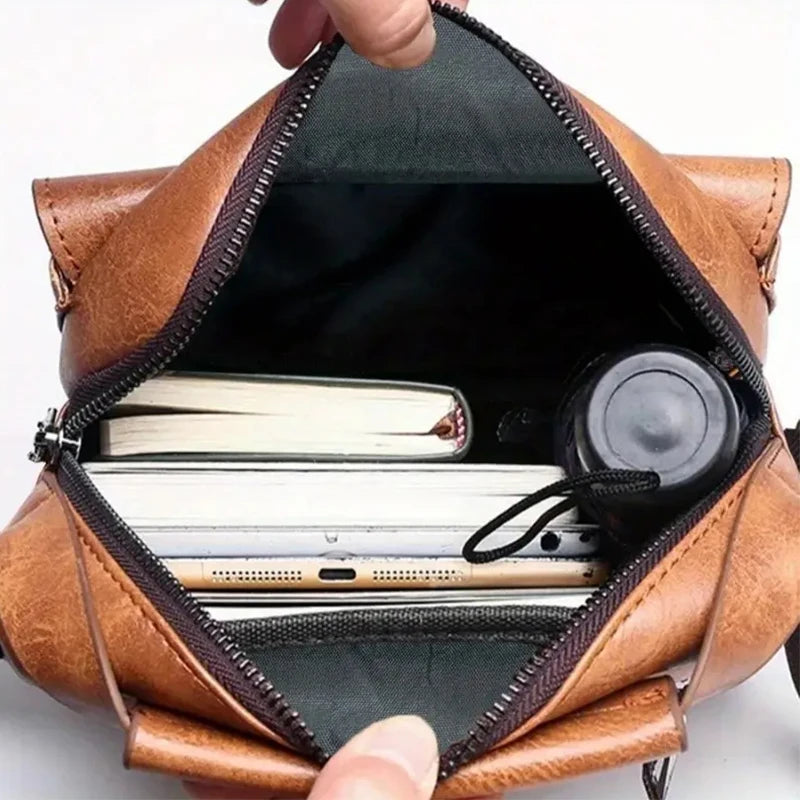Minimalist PU Crossbody Shoulder Bag For Daily Commuting