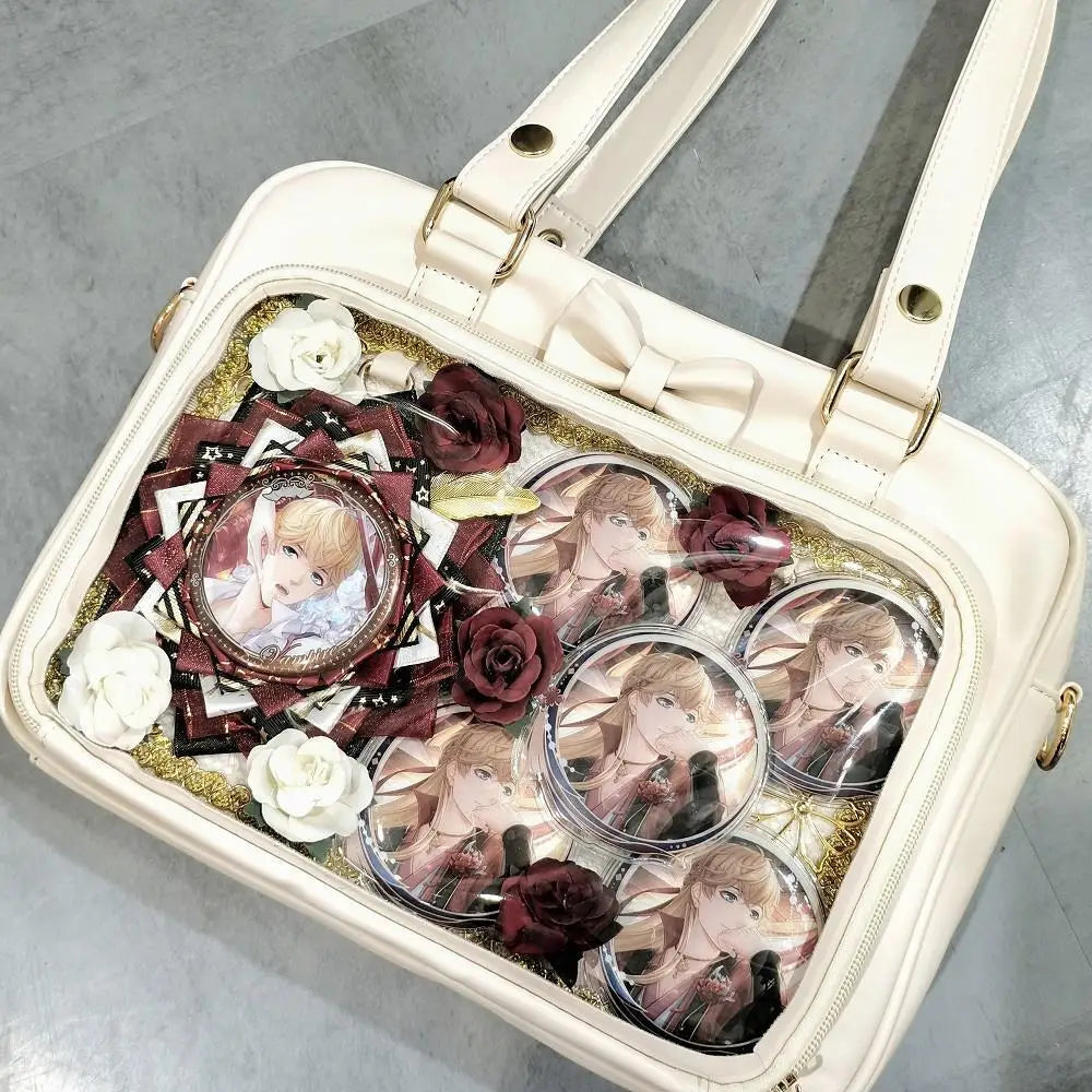 Women’s Cute Bow Transparent Crossbody Shoulder Bag