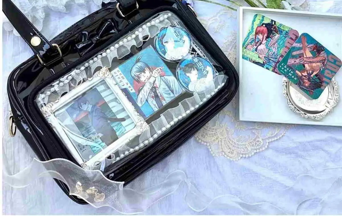Women’s Cute Bow Transparent Crossbody Shoulder Bag