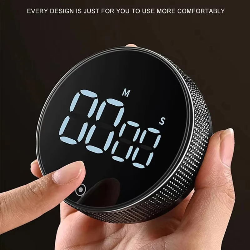 Magnetic Rotary Kitchen Timer With Digital Display